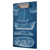 Antiek scheepsblauwdruk II Klembord (Links)