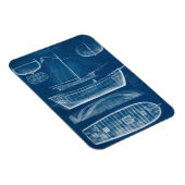 Antiek scheepsblauwdruk II Magneet (Rechterzijde)