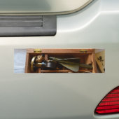 Antiek scheepslog bumpersticker (Op auto)