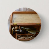 Antiek scheepslog ronde button 5,7 cm (Voorkant)