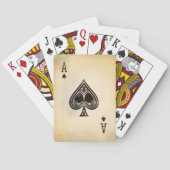 Antiek scheertijd speelkaarten (Achterkant)