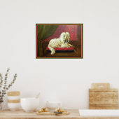 Antiek schilderen - Maltezen met een pijlstaart Poster (Keuken)