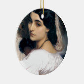 Antiek schilderij van de ispanische dame keramisch ornament (Rechts)