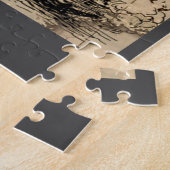 Antiek Schip En Kaart Legpuzzel (Zijkant)