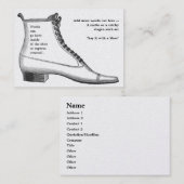 Antiek schoeisel visitekaartje (Voorkant / Achterkant)