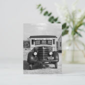 Antiek School Bus, Greensboro, Georgia, 1941 Briefkaart (Staand voorkant)