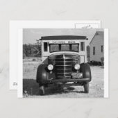 Antiek School Bus, Greensboro, Georgia, 1941 Briefkaart (Voorkant / Achterkant)