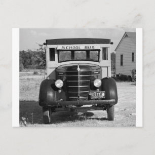 Antiek School Bus, Greensboro, Georgia, 1941 Briefkaart