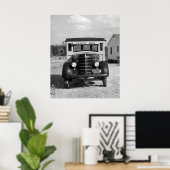 Antiek School Bus, Greensboro, Georgia, 1941 Poster (Thuiskantoor)