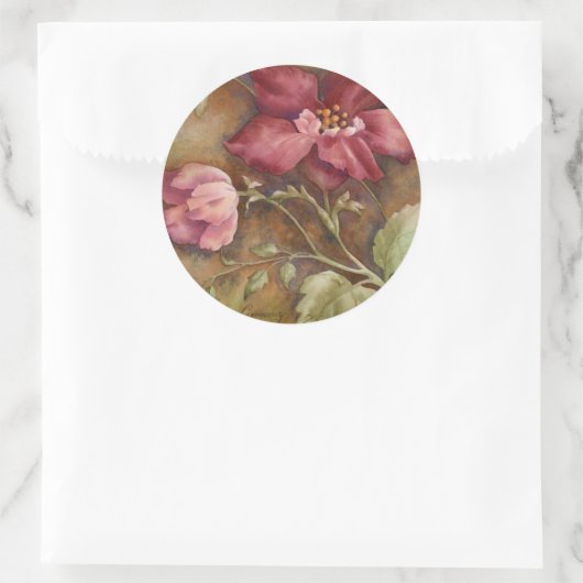 Antiek schoonheid I Ronde Sticker (Tas)