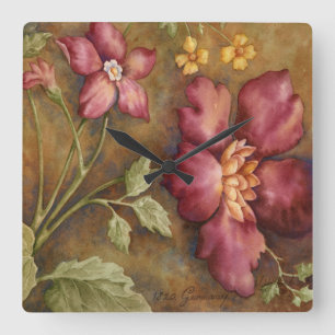 Antiek schoonheid II Vierkante Klok