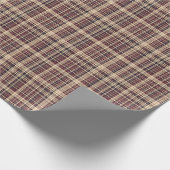 Antiek Schots tartan inpakpapier (Hoek)