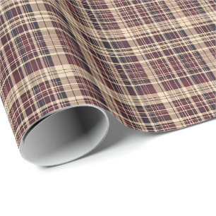 Antiek Schots tartan inpakpapier
