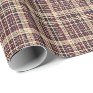 Antiek Schots tartan inpakpapier