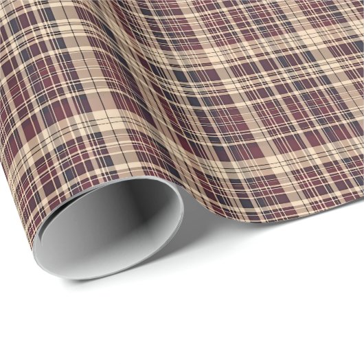 Antiek Schots tartan inpakpapier (Rol Hoek)