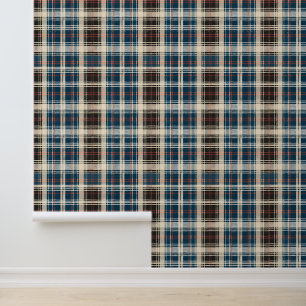 Antiek Schotse tartan Behang