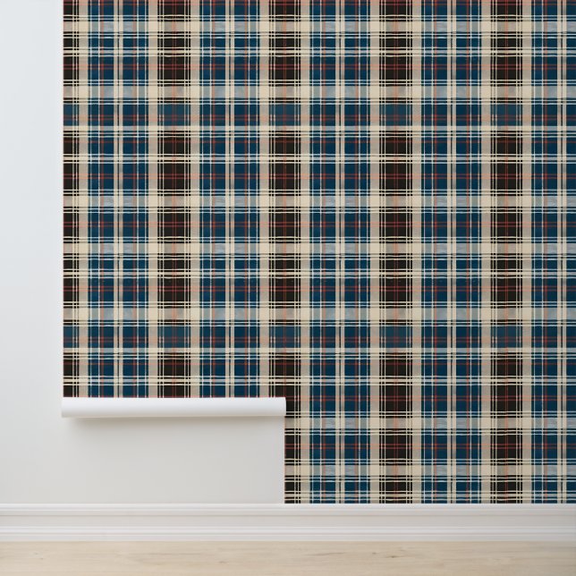 Antiek Schotse tartan Behang (Applicatie)