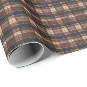 Antiek Schotse tartan Cadeaupapier