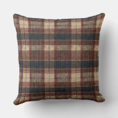 Antiek Schotse tartan Kussen (Achterkant)