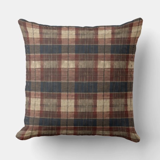 Antiek Schotse tartan Kussen (Voorkant)