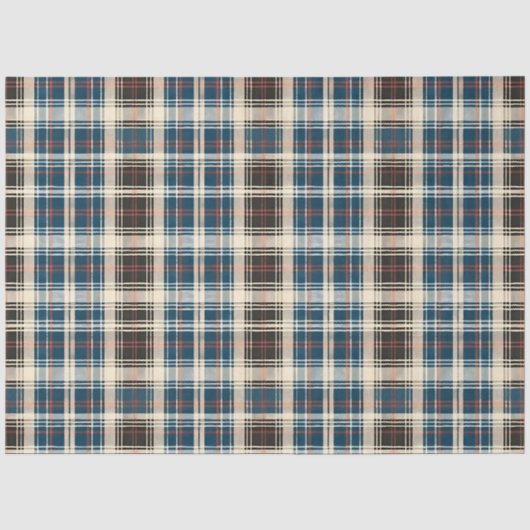 Antiek Schotse tartan Tissuepapier (Voorkant)