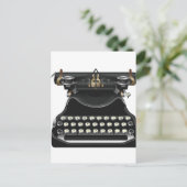 Antiek Schrijfmachine Briefkaart (Staand voorkant)