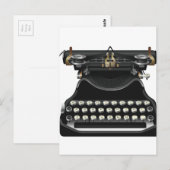 Antiek Schrijfmachine Briefkaart (Voorkant / Achterkant)