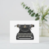 Antiek schrijfmachine briefkaart (Staand voorkant)