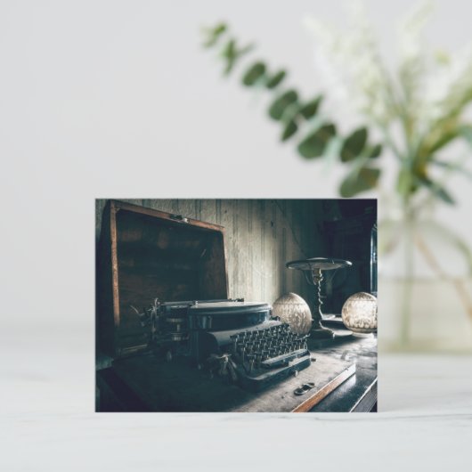  Antiek schrijfmachine Briefkaart (Staand voorkant)