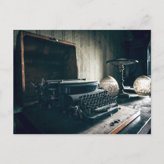 Antiek schrijfmachine Briefkaart (Voorkant)