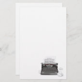 Antiek schrijfmachine briefpapier (Voorkant / Achterkant)