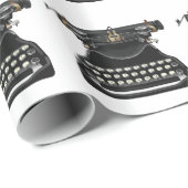 Antiek schrijfmachine cadeaupapier (Rol Hoek)