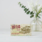 Antiek schrijfmachine  Ephemera Visitekaartje (Staand voorkant)