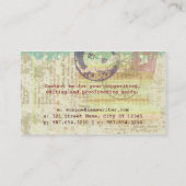 Antiek schrijfmachine  Ephemera Visitekaartje (Achterkant)