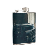 Antiek schrijfmachine Heupfles (Rechts)