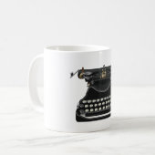 Antiek schrijfmachine koffiemok (Voorkant links)