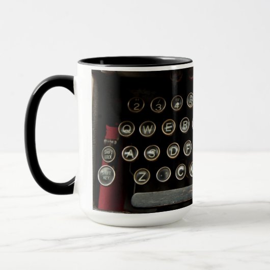 Antiek schrijfmachine mok (Links)