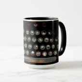 Antiek schrijfmachine mok (Voorkant rechts)