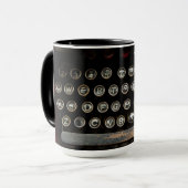 Antiek schrijfmachine mok (Voorkant links)