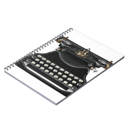 Antiek schrijfmachine notitieboek (Linkerzijde)