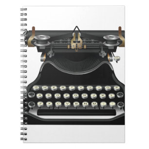 Antiek schrijfmachine notitieboek