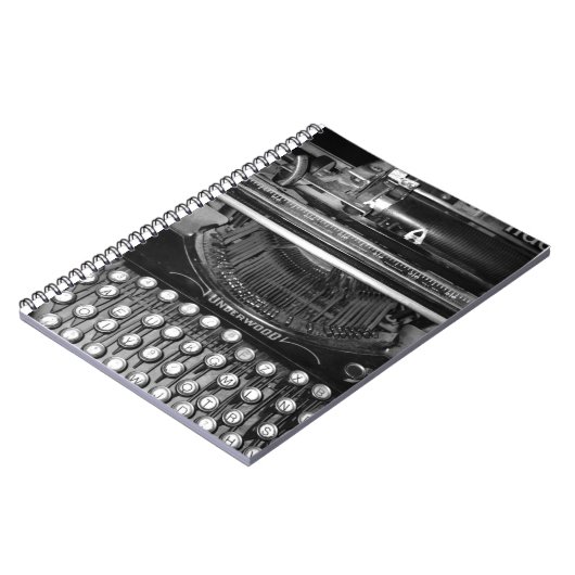 Antiek schrijfmachine notitieboek (Linkerzijde)