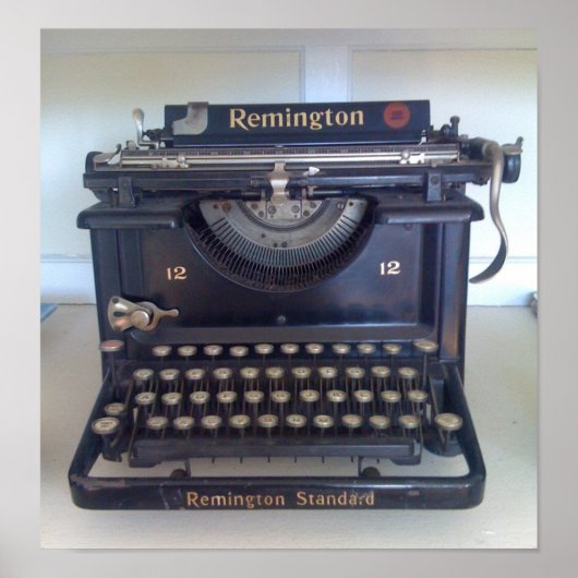antiek schrijfmachine poster (Voorkant)
