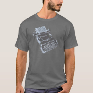 Antiek schrijfmachine t-shirt