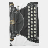 Antiek schrijfmachine theedoek (Verticaal)