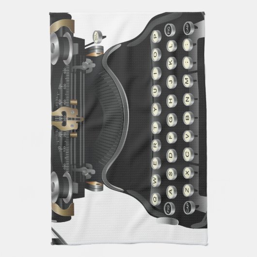 Antiek schrijfmachine theedoek