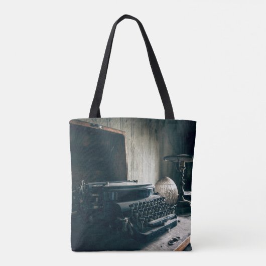 Antiek schrijfmachine Tote Bag (Achterkant)