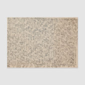 Antiek schrijfwoorden  verontwaardigd tissuepapier (Voorkant)