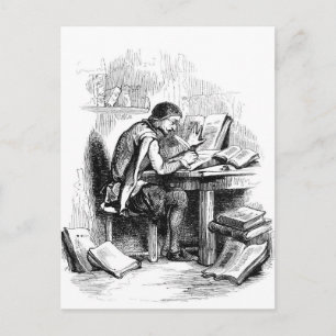 Antiek schrijver briefkaart
