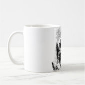 Antiek schrijver koffiemok (Links)